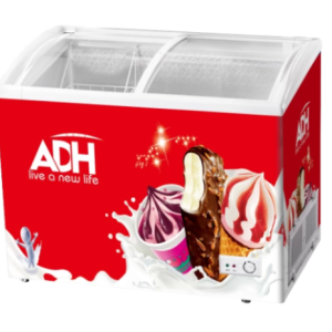 ADH 360Liters Show Case Display Freezer Red