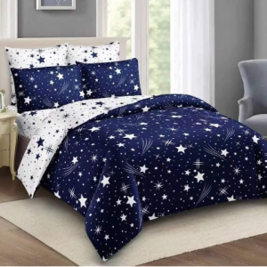 Cute Star Pattern 5*6 Duvet Set with 1 Bedsheet & 2 Pillowcases