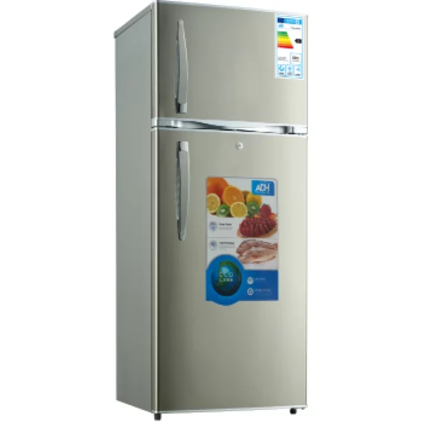 ADH 468 Litre Refrigerator Double Door Fridge Top Freezer -Silver