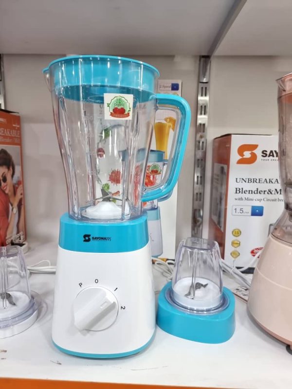 Sayona 2In1 Juice Blender with Mill Grinder-1.5L