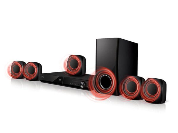 LG Home Theatre LHD 427 300W DVD 5.1CH - Black - Image 4