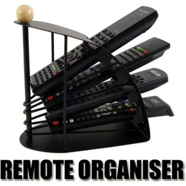 Remote Stand Stand/Organiser/Rack for TV – Black - Image 4