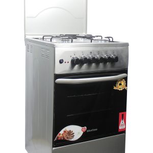 Blueflame 3 Gas + 1 Electric Hot Plate - B 50x50cm | C5031E | 3 gas burners and 1 electric plate with Electric oven-Silver Grey