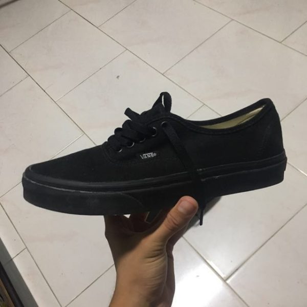 Authentic Vans Old School Men Shoes -All Black - Image 4