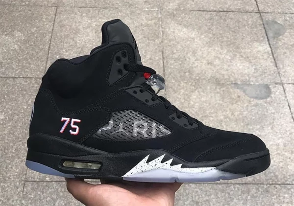 Nike Air Jordan 5 Retro Paris Saint-Germain-Black - Image 2