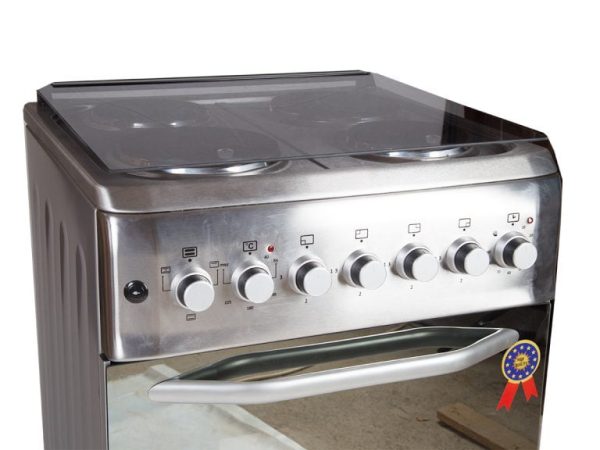 Stainless Steel Blueflame Cooker with 4 Electric burners, Full Electric Oven Fully Electric 60x60cm, S6004ERF - silver - Image 4