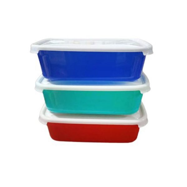 3 Pieces Plastic Containers For Storage