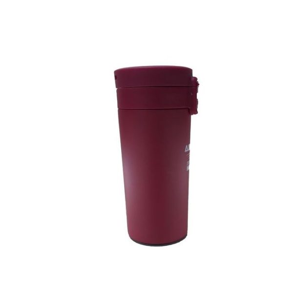 Stainless Steel Travel Mug, 0.4L - Maroon - Image 2