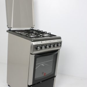 Klass 50x60 Full Gas Cooker Digital Display, Rotisserie, See Through Oven Door Glass - Silver