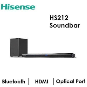 Hisense 2.1 Channel Sound Bar HS212 With Wireless Subwoofer (120Watts) - Black