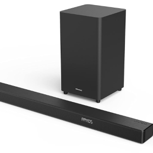 Hisense 3.1 Channel Sound Bar HS312 with Wireless Subwoofer, 300Watts , Dolby Atmos, 4K Pass, - Black