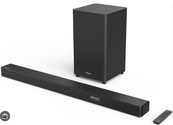 Hisense 3.1 Channel Sound Bar HS312 with Wireless Subwoofer, 300Watts , Dolby Atmos, 4K Pass, - Black