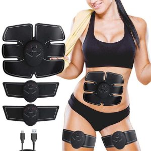 Abs Stimulator Belt for Body Sculpting , EMS Massage Muscle Stimulator Abdominal Muscle Trainer Vibration Weight Loss Bodybuilding Fitness