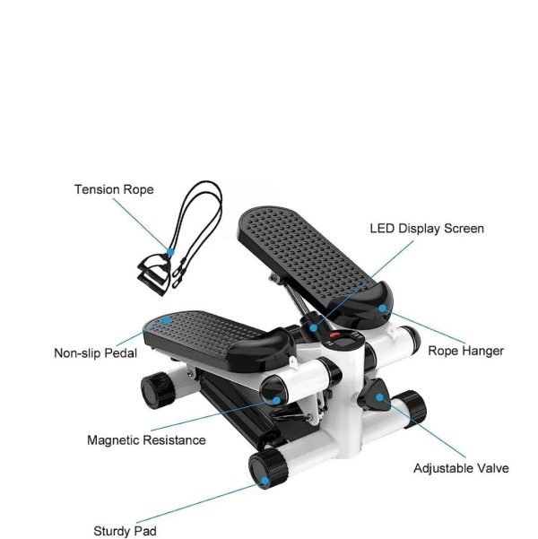 2 in 1 Mini Stepper | Home Fitness Work out Stepper With Drawstring Workout Fitness Machine - Image 4